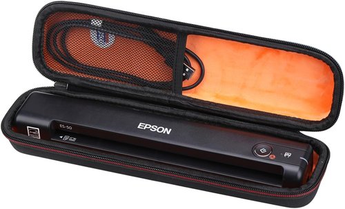 Mchoi Hard Storage Case - Fits Epson Workforce ES-50/ES-55R/ES-60W/ES-65WR | Portable Document Protection