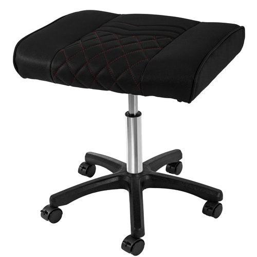 Frassie Footrest Stool Under Desk Mobile Gaming Foot Stool, Multi-use Height Adjustable Rolling Swivel Stool Heavy Duty Ergonomic Foot Stool with Wheels