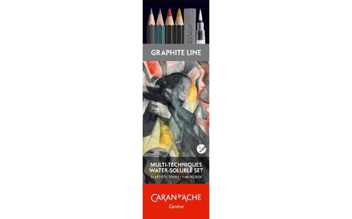 Caran d'Ache 0779-313 Graphite Line Multi-Technic Water Soluble Set