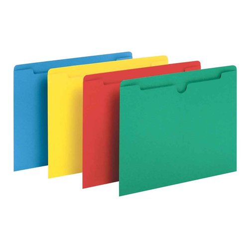 Pendaflex Colored File Jackets, Reinforced Tab, Flat, Letter Size, Assorted Colors (B3010DTAST), 100 Jackets Per Box
