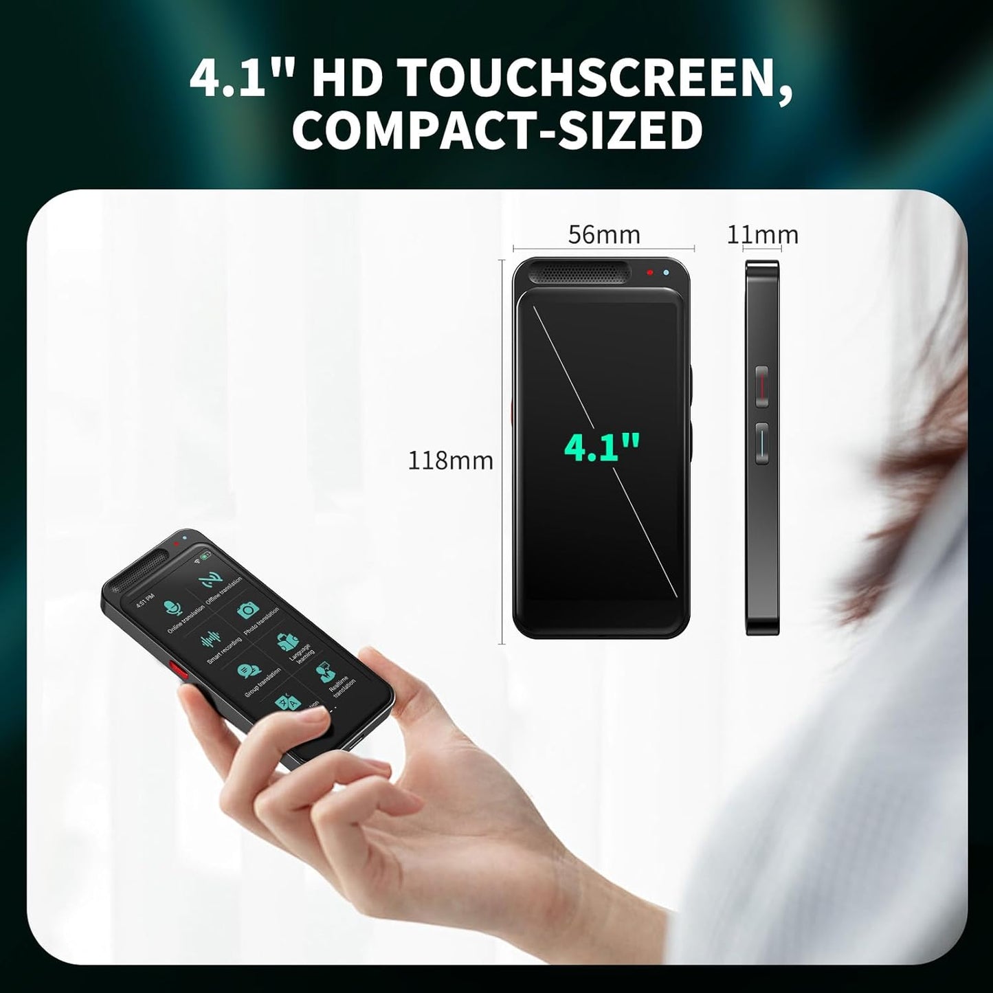VORMOR Language Translator Device - AI-Powered Real-Time Voice Translation | 150+ Languages, No WiFi Needed