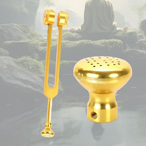 Colaxi Tuning Fork Boot Holder Aluminum Multifunction Supplies Lightweight Portable Yoga Protection with Screw Home Replacement, Gold