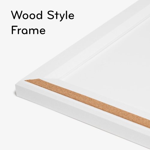 U Brands Magnetic Dry Erase Board, 30"x20", Modern White Wood Style Pin-It Frame, Includes Marker and Magnet