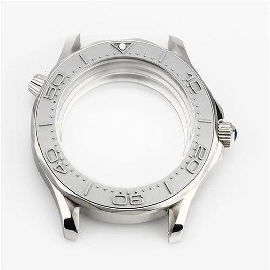 42mm Silver for Mechanical Case for Repair Replacement Modification NH35 NH36 Diving Watch Case(Silver)