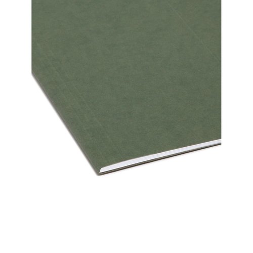 Smead Hanging File Folder, No Tabs, Legal Size, Standard Green, 25 per Box (64110)
