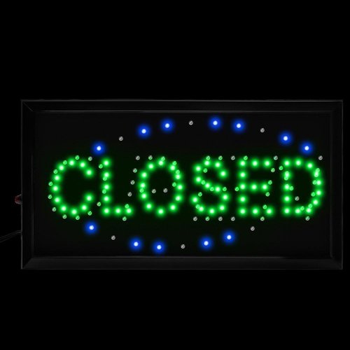 Boshen LED Open Sign - Eye-Catching Business Display with On/Off Switch & Chain - 2-in-1 Open/Closed