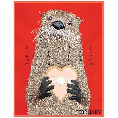 Linnea Design 2026 Desktop Calendar 5 x 7" Artwork by Johanna Riley