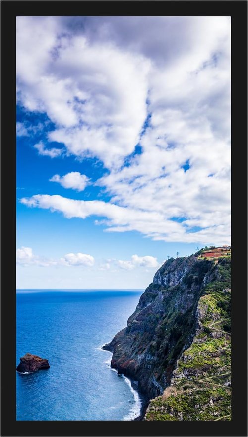 MENNTHUI Black Picture Frame - 10x22 Inch Wall Mount for Photos, Paintings & Artwork