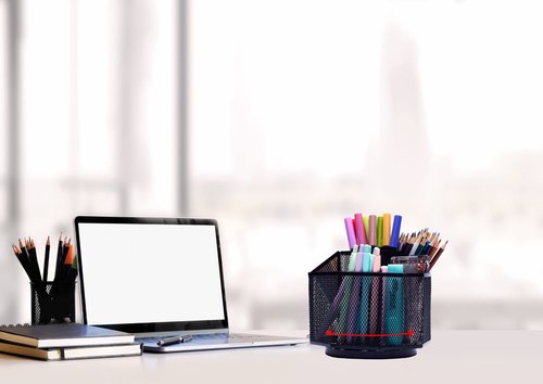 Exerz Desk Organiser/Mesh Desk Tidy Candy/Pen Holder/Multifunctional Organiser 360 Rotating