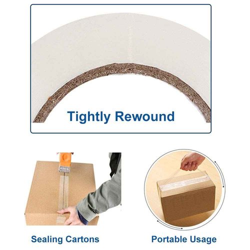 P PERFECTAPE Heavy Duty Packing Tape 36 Rolls, Total 2160Y, Clear, 2.7 mil, 1.88 inch x 60 Yards, Ultra Strong, Refill for Packaging and Shipping