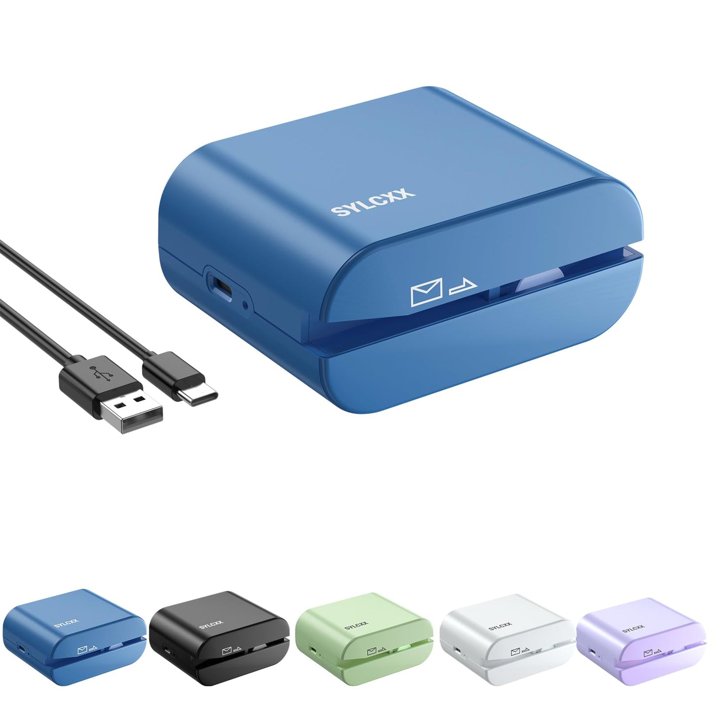 Rechargeable Electric Letter Opener - Electric Envelope Opener, Letter Openers Envelope Slitter for Office & Home Desks, Mail Openers with Safe Cutting and Portable Design