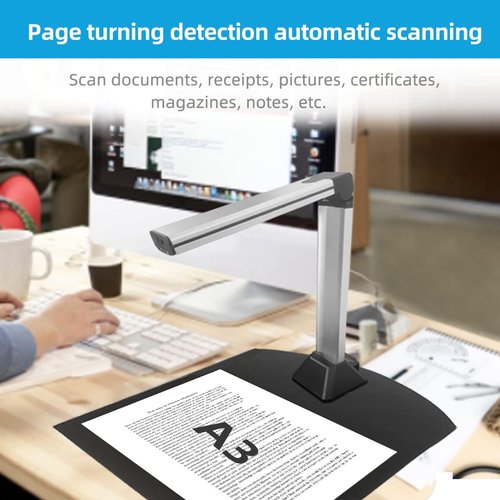S163AF Document Scanner - A3-Size USB Visualizer with Light for Online Teaching & Web Conferencing