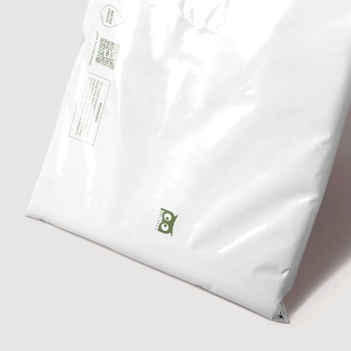 Owlpack Eco Friendly 2 MIL Plain White Recycled Mailers (9" x 12", pack of 500)