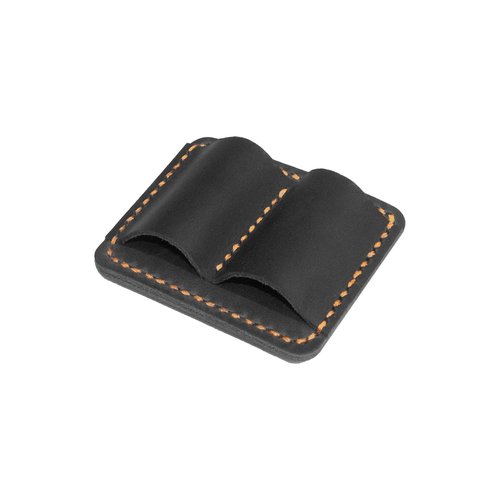 Turbosnail Handmade Leather Pen Holder Clip Notebook Pen Loop Stylish, Leather Pen Holderfor Books, notebook pen pencil holder clip and Practical Pen Organizer (Black)