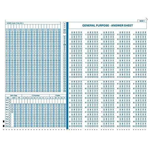 TEST-4521 (500 Sheet Pack) Compatible Testing Forms