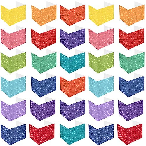 Sherr 30 Pcs Student Desk Privacy Folders with Study-Themed Print, Simple Style & Classic Color