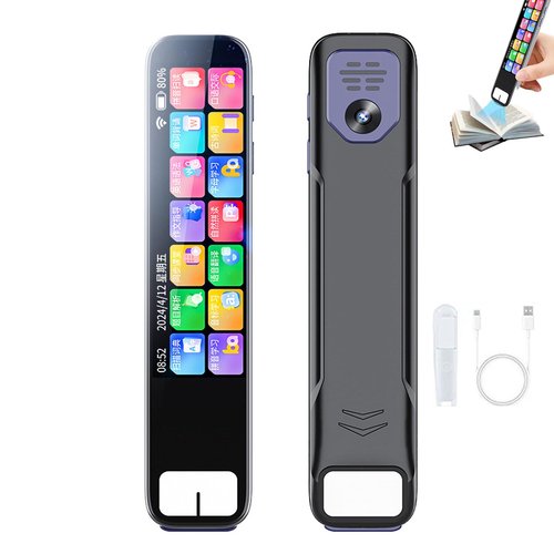 Scan Sense Pen Ai, Scansense Ai Smart Pen - Instant Ai Answers for Math, History & More Offline Translation (60+ Languages), Camera, Bluetooth, Music & File Storage (Memory: 4G+512G (Memory Card))