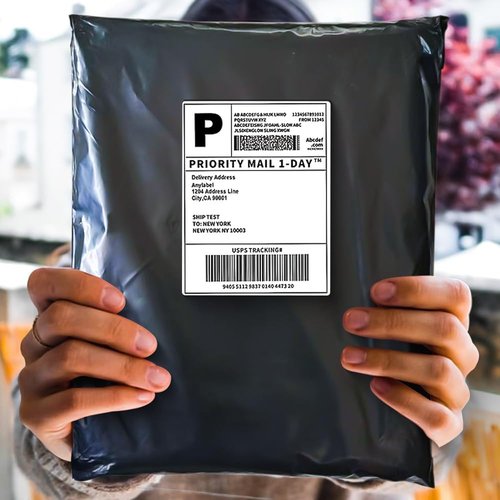 POLYSELLS Black Poly Mailers - 500 Pcs 14.5x19 Inches, Waterproof & Tear-Resistant Shipping Envelopes