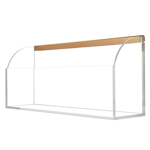 Acrylic Storage Bin for Clear Wall Calendar, 12.4" x 3" x 5.1" Organizer with Gold-Tone Hardware for Pens, Pencils, Office Supplies, and Art Supplies. Perfect Accessory for Home & Office (Storage Bin)