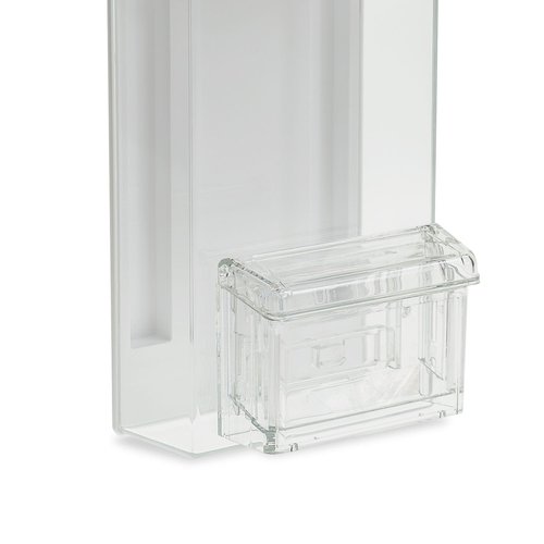 SOURCE ONE SOURCEONE.ORG Outdoor Trifold Brochure Holder with Business Card Holder, White Lid