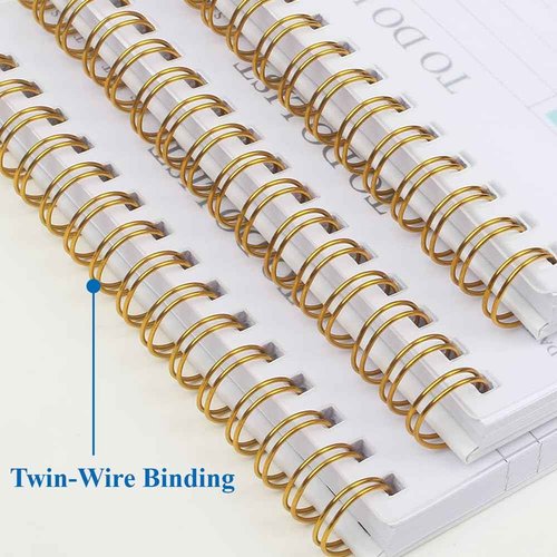 (50-Pack) To Do List Notepad - A5 Undated Daily Planner, 2500 Sheets/5000 Pages To Do List Notebook for Work, Spiral Waterproof Notepad for Office Supplies, School Planner, 5.8" x 8.3"