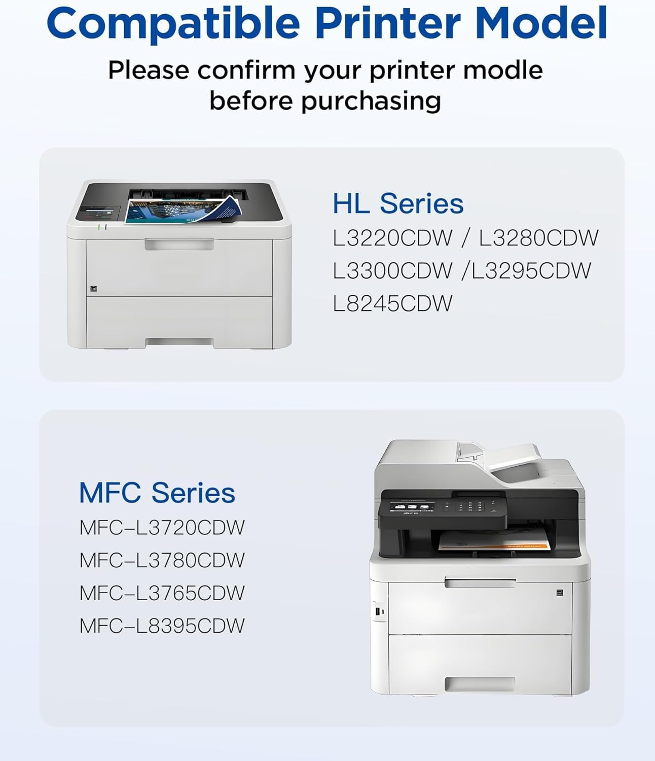 Compatible TN229XL Toner Cartridge Replacement for Brother TN229 XL TN 229XL TN229 Toner Work with Brother HL-L3220CDW MFC-L3720CDW HL-L3280CDW HL-L3300CDW MFC-L3780CDW Printer (BK/C/M/Y-4 Pack)