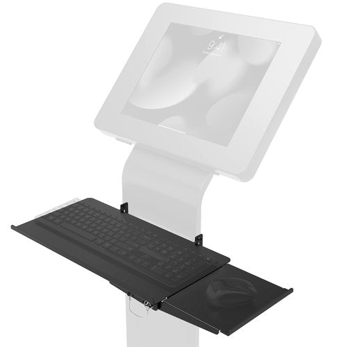 Add-on Keyboard Tray – CTA Add-on Keyboard Tray for Floor Stands & CTA Products – Black (ADD-KBTB)