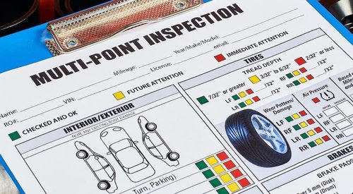 Visual Vehicle Inspection Report 2 Part Carbonless Vehicle Checklist (Generic) - General Vehicle Checkup Report - 8-1/2"×11" Snap-Out - White, Canary (Pack of 250)