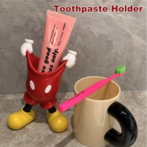 FUEMEILY Cute Mouse Pen Holder for Desk, Cartoon Mouse Vase Makeup Brush Holder, Birthday Party Supplies Gift for Home Decoration