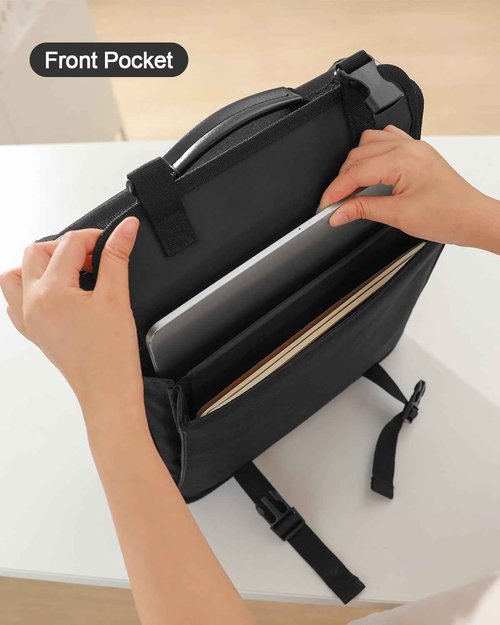 Banero 3" D-Ring Zipper Binder with 700+ Sheets Capacity, 3-Ring Zip Up Binder with Shoulder Strap for School, College, Office, Compatible with 13" MacBook & 12.9" Tablet (Black)