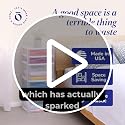 HOMZ 5-Drawer Storage Cart - White Frame, Clear Drawers, Medium Plastic Organizer
