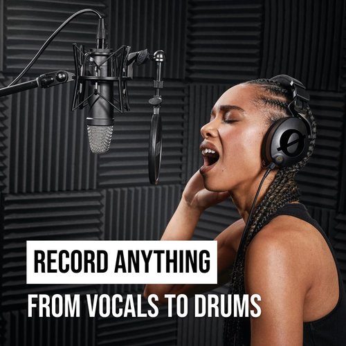 RØDE NT1 Signature Series Condenser Microphone with SM6 Shockmount and Pop Filter - Black