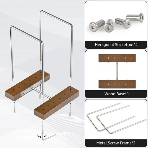 Vinyl Record Storage Stand for 35 Single LPs, Solid Walnut Album Display Holder, Long Play Music Collection Shelf,Now Playing Vinyl Album Rack, Wooden Document Book Folder Organizer