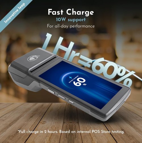POS PDA H10 Receipt Printer - High-Speed Thermal Printer with 5.5” Touch Screen | 4G, 3GB RAM, 32GB ROM