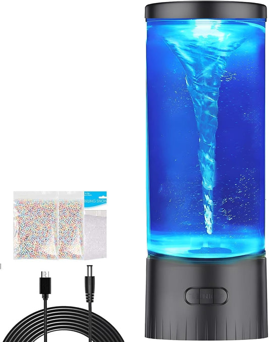 COLORLIFE Twister Water Vortex Lamp - 7-Color Changing LED Night Light | Unique Gift for All Ages