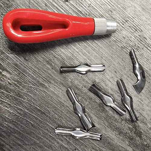 Rubber Block Stamp Carving Blocks Stamp Making Kit with Cutter Tools, 12-Pack Carving Rubber Stamps for Printmaking, Printing and More