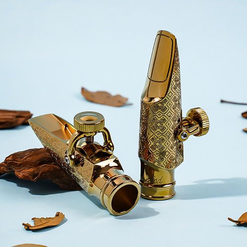 LibertyTone alto saxophone mouthpiece is meticulously crafted from high-precision brass and comes in three professional sizes: 6, 7, and 8, catering to diverse playing requirements. (Alto NO.7)