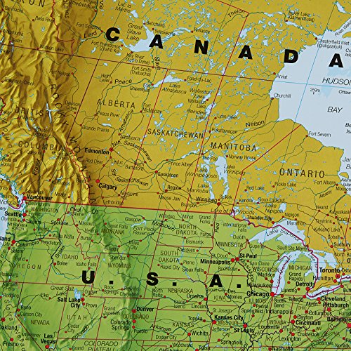 46 x 80 Laminated World Map - Mega-Map Of The World 2026 Updated - Large Wall Map