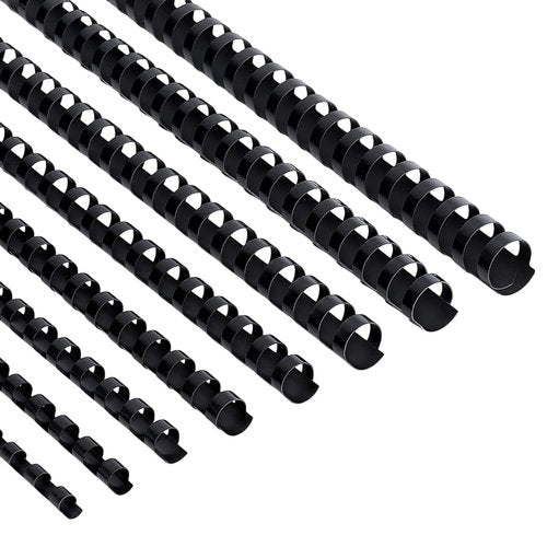 PH PandaHall 160pcs 8 Sizes Binding Combs, Plastic Comb Binding Rings 21 Ring Black Binding Spines Letter Size Spiral Binding for Notebook Calendar Picture Album, 1/4 3/8 1/2 5/8 3/4 13/16 inch