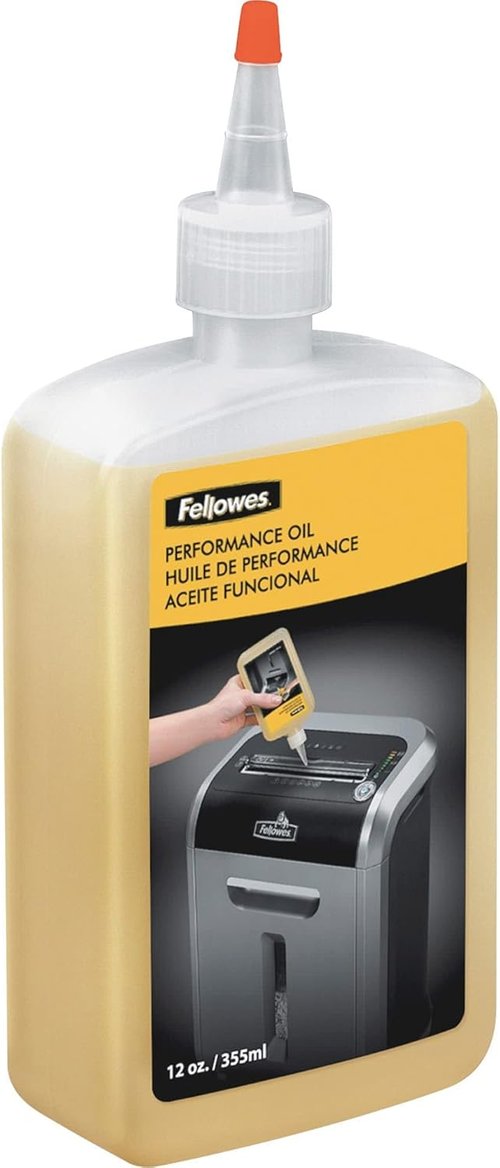 Fellowes Powershred Shredder Oil - 12 Ounce Extended Nozzle Bottle for Optimal Performance