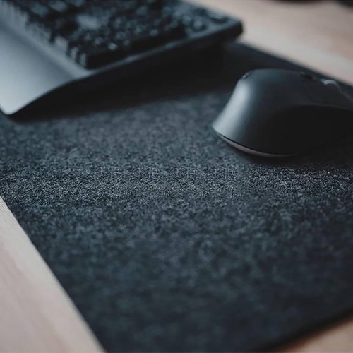 Office Felt Desk Mat, Large Keyboard and Mouse Mat, Non-Slip Desktop Protector Pad, for Keyboard and Laptop(Darkgray,100x40cm)