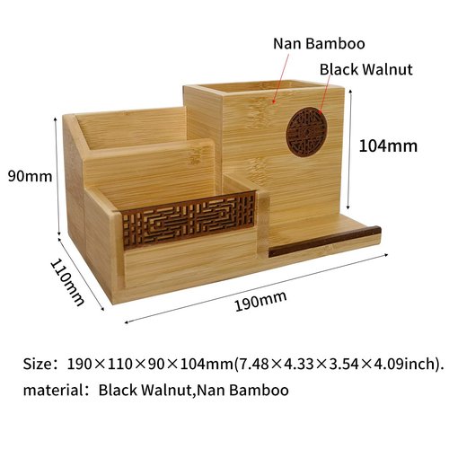 Szblaze Japanese-Style Multi-Function Desk Supplies Organisers for Makeup Jewelry Office Stationery Accessories School Pen Pencil Cell Phone Business Cards Remote Control