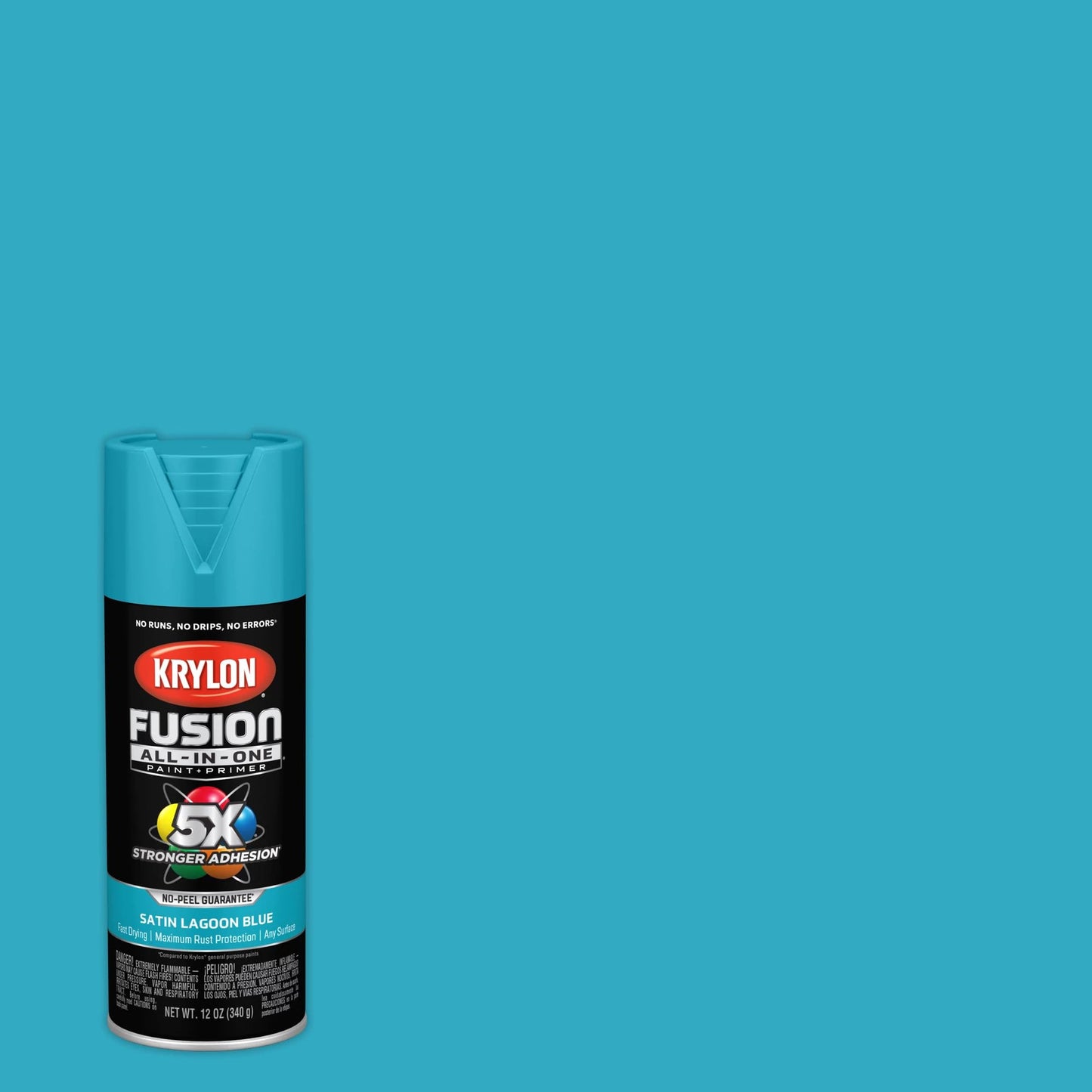 Krylon Fusion All-In-One 12 Oz. Satin Spray Paint, Lagoon Blue - 1 Each