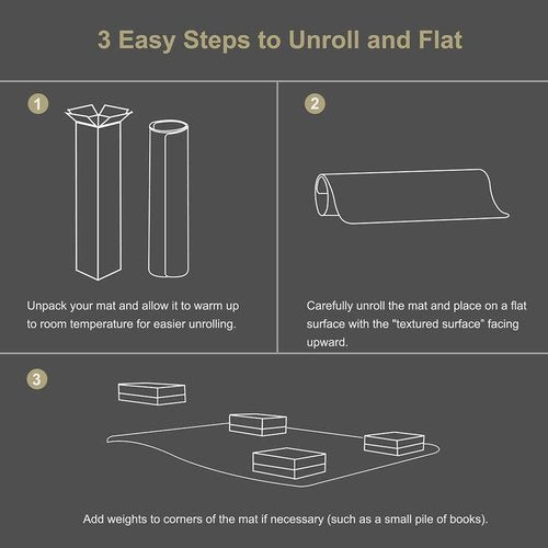 Kuyal Office Chair Mat - Transparent, Thick & Sturdy Floor Protection for Low Pile Carpets | 36" X 48" Rectangle