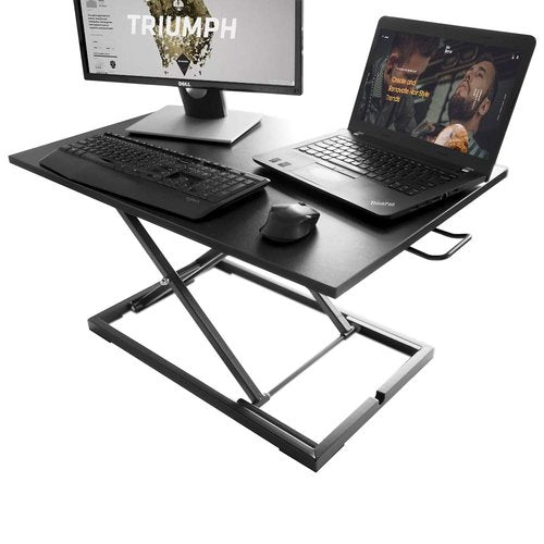 Standing Desk,Big Height Adjustable Standing Desk Converter, 20.1×31.5 Inch Work Area, Fully Assembled (Black)