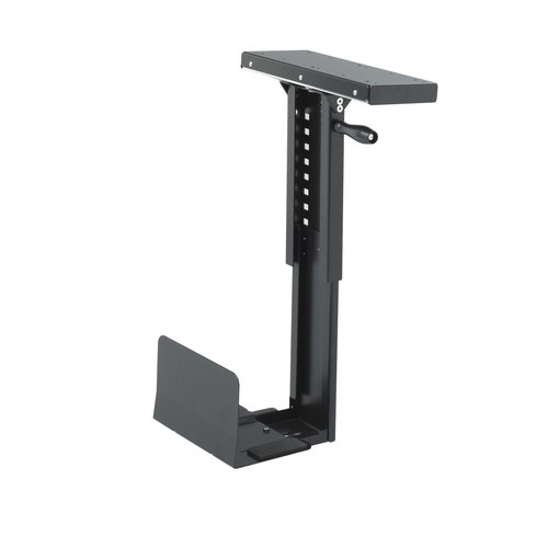 Safco 2175 Ergo-Comfort Swivel Mount CPU Holder, Gray