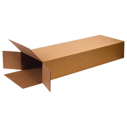 Partners Brand 18x6x45 Corrugated Cardboard Boxes, 18"L x 6"W x 45"H, Pack of 5 | Shipping, Packaging, Moving, Storage Box for Business, Strong Wholesale Bulk Boxes 18x6x45