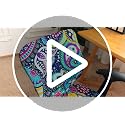FORCHEER Desk Chair Cover Two-Piece Set (Backrest + Seat) Boho Stretch Fit for Split Office Chairs