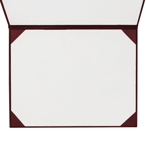 GraduationMall 8.5"x11" Smooth Padded Diploma Cover Certificate Holder Maroon,12-Packs