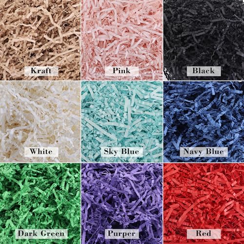 hasumcol 2.2LB - Crinkle Cut Shredded Paper for Gift Box Baskets,